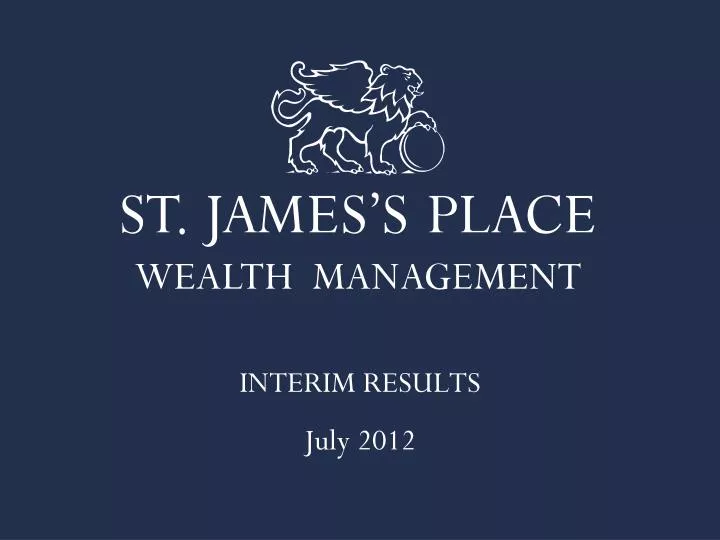 interim results july 2012