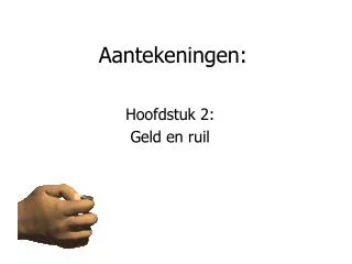 aantekeningen