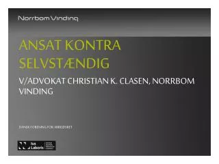 ansat kontra selvst ndig