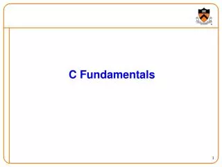 C Fundamentals