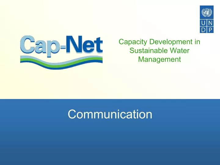 capacity development in sustainable water management