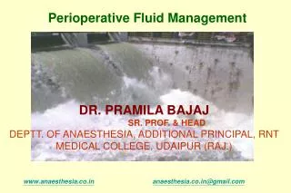 DR. PRAMILA BAJAJ SR. PROF. &amp; HEAD
