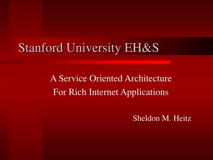 stanford university eh s