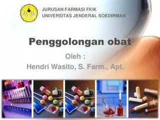 penggolongan obat