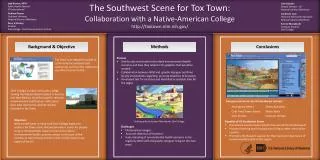 The Southwest Scene for Tox Town: Collaboration with a Native-American College