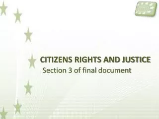 CITIZENS RIGHTS AND JUSTICE