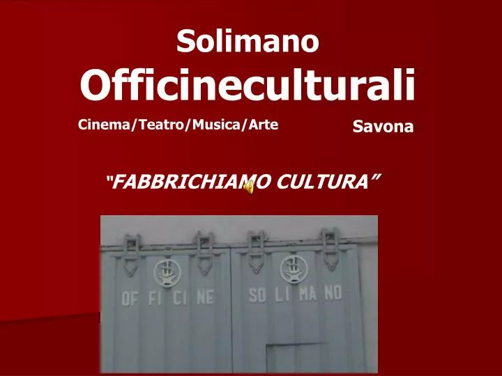 solimano officineculturali