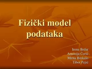 fizi ki model podataka
