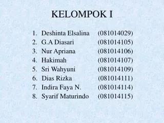 kelompok i