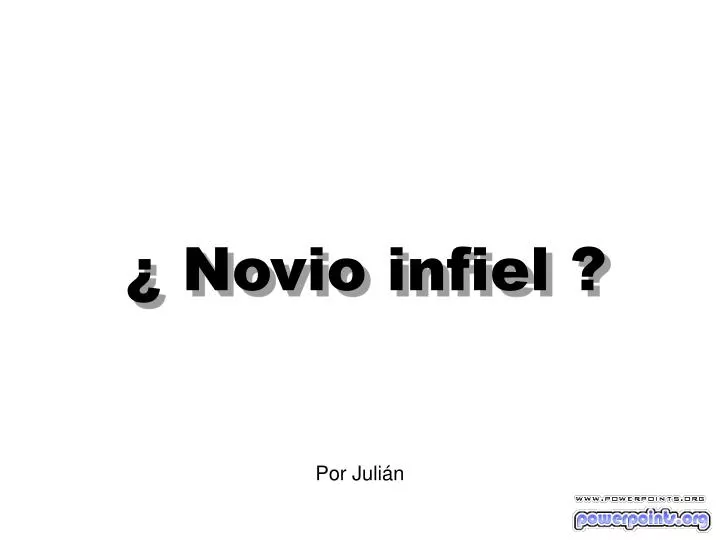 novio infiel