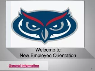 Welcome to New Employee Orientation