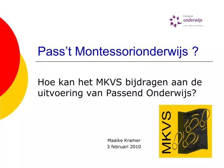 pass t montessorionderwijs