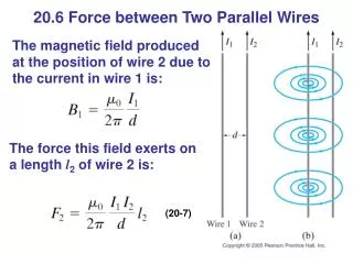 20.6 Force between Two Parallel Wires