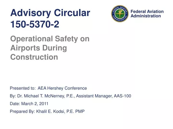 advisory circular 150 5370 2