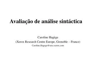 avalia o de an lise sint ctica