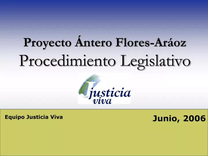 proyecto ntero flores ar oz procedimiento legislativo