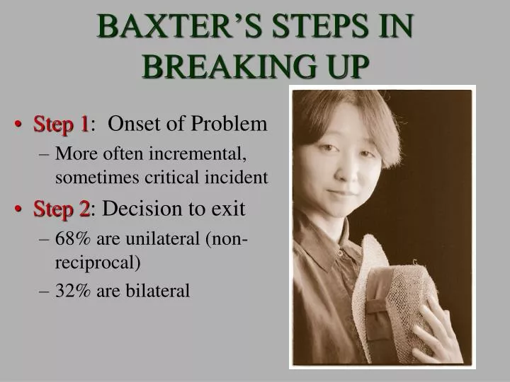 baxter s steps in breaking up