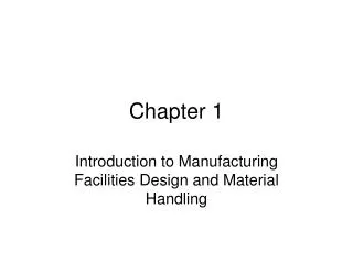 PPT - Chapter 1 PowerPoint Presentation, free download - ID:2970784