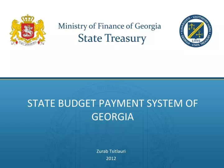 state budget payment system of georgia