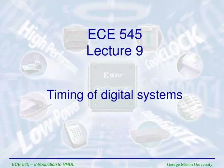 timing of digital systems