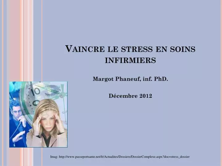 vaincre le stress en soins infirmiers