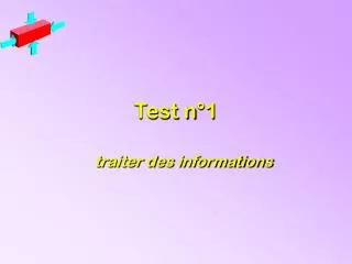 test n 1