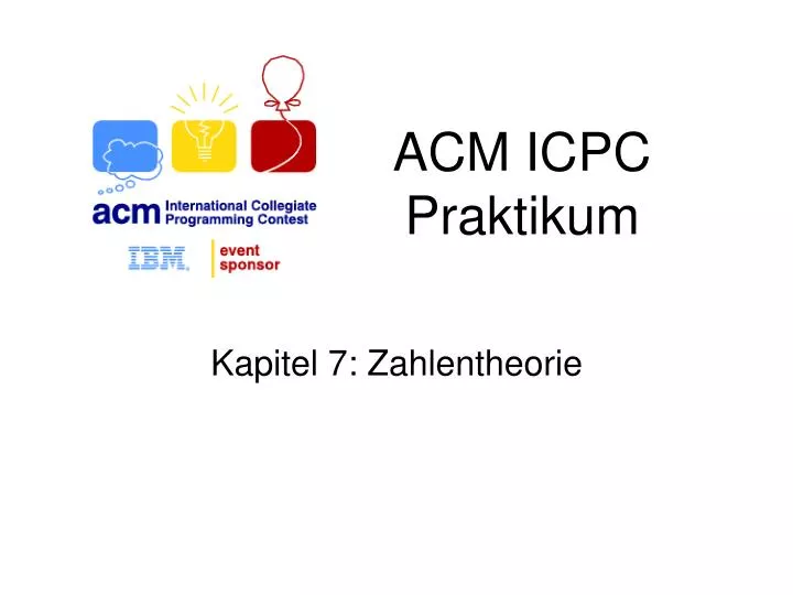 acm icpc praktikum