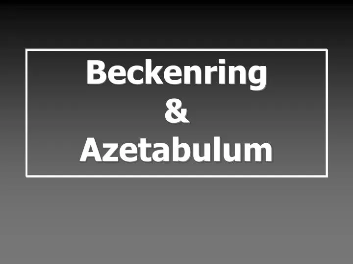 beckenring azetabulum