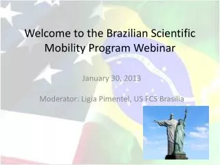 Welcome to the Brazilian Scientific Mobility Program Webinar