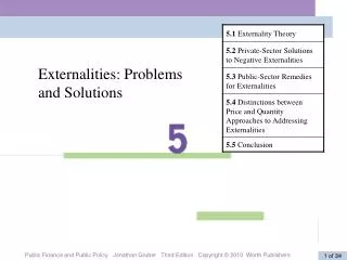 Externalities: Problems and Solutions
