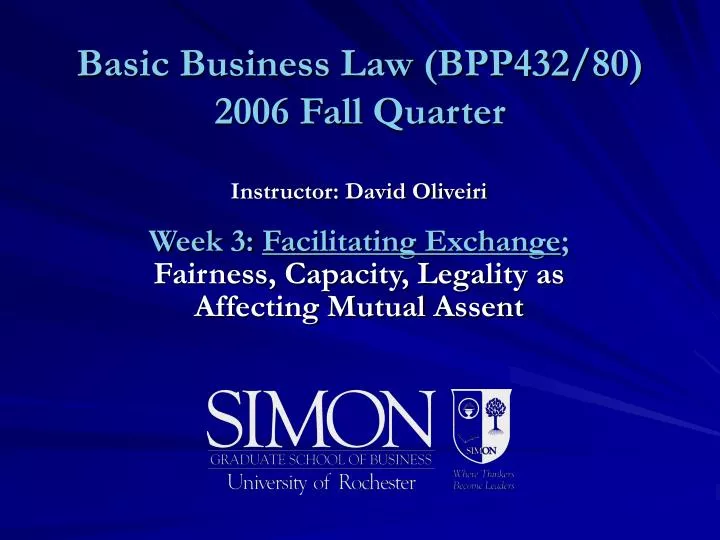 basic business law bpp432 80 2006 fall quarter