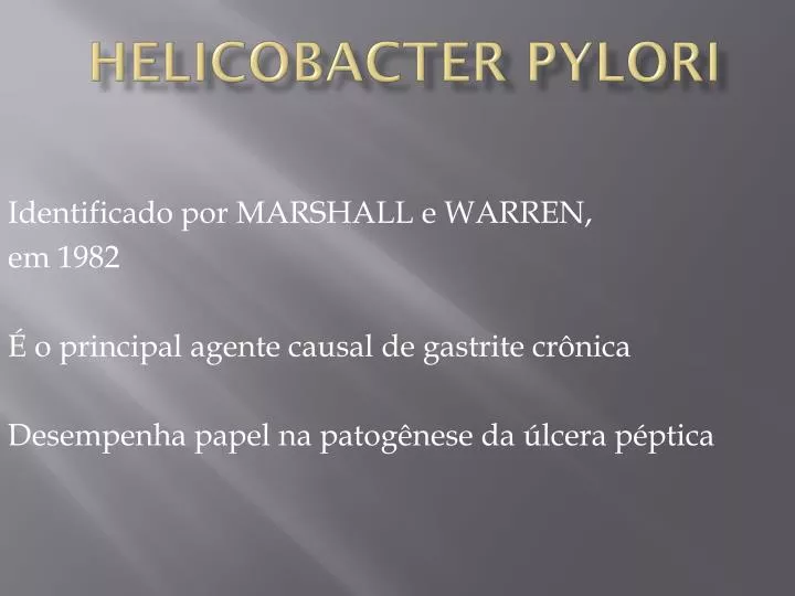 helicobacter pylori