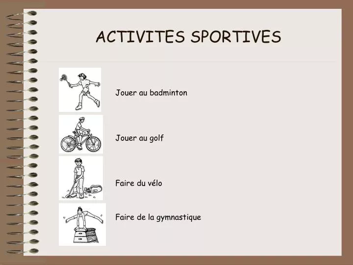 activites sportives