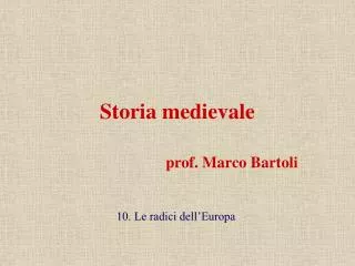 storia medievale