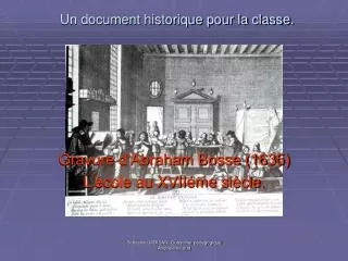 un document historique pour la classe
