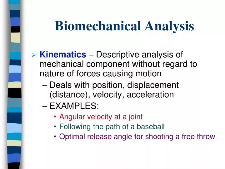 biomechanical analysis