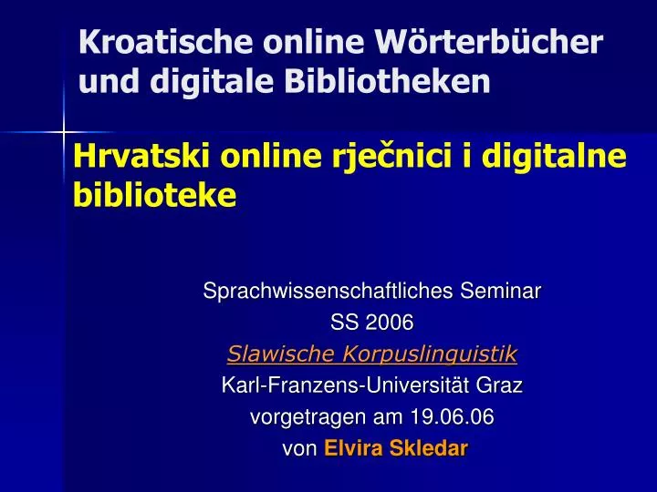 kroatische online w rterb cher und digitale bibliotheken