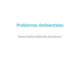 problemas ambientales