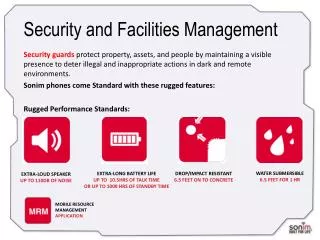 Security and Facilities Management