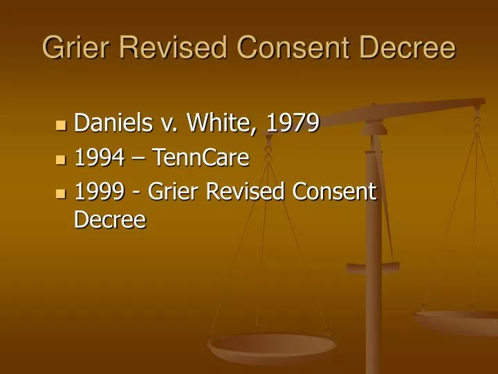 grier revised consent decree