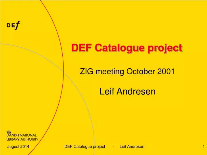 def catalogue project