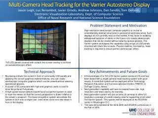 Multi-Camera Head Tracking for the Varrier Autostereo Display