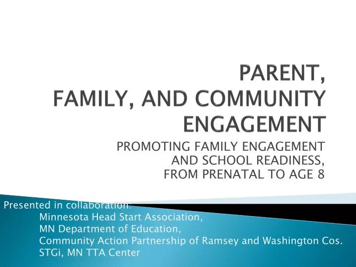 parent family and community engagement