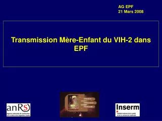 transmission m re enfant du vih 2 dans epf