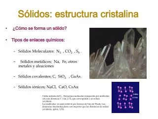 s lidos estructura cristalina