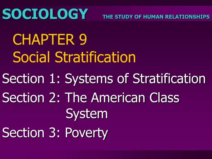 chapter 9 social stratification