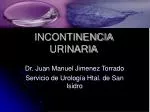 INCONTINENCIA URINARIA - slide 1