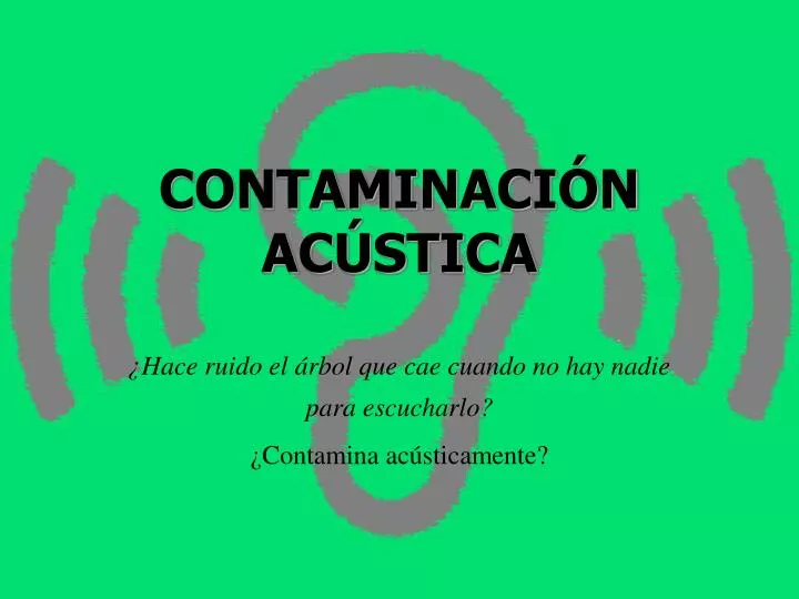 contaminaci n ac stica