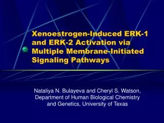 Xenoestrogen-Induced ERK-1 and ERK-2 Activation via Multiple Membrane-Initiated Signaling Pathways