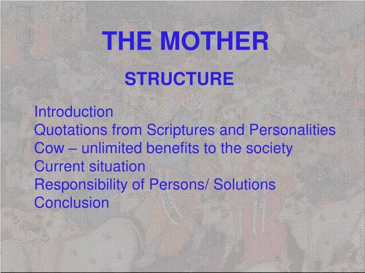 the mother